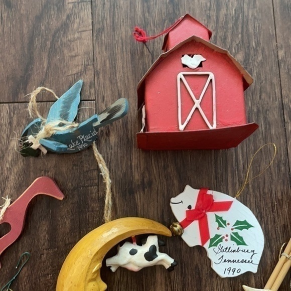 Christmas on the Farm Vintage animal ornaments 12 - Picture 2 of 14